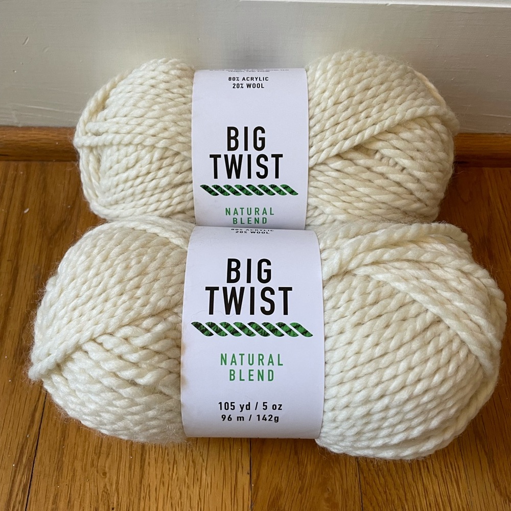 Big twist yarn